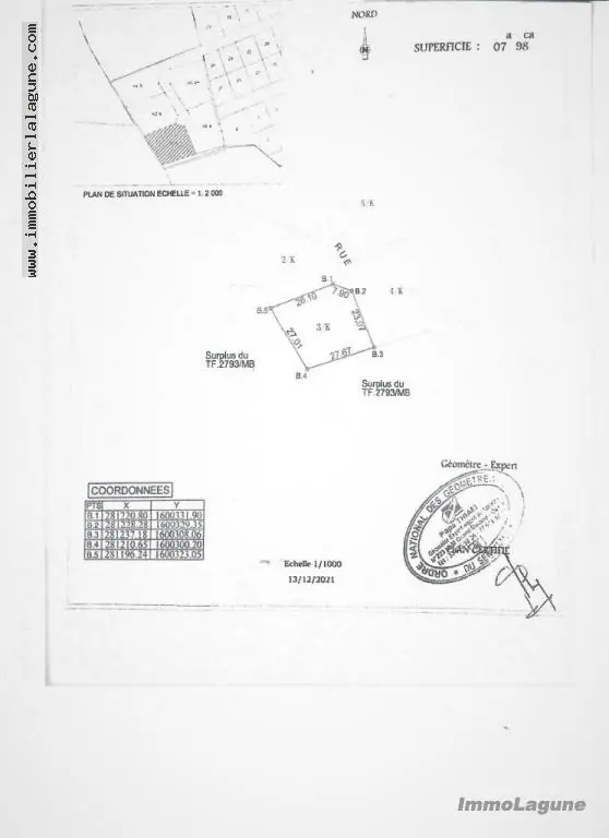 Terrain à Ngaparou — référence T3009